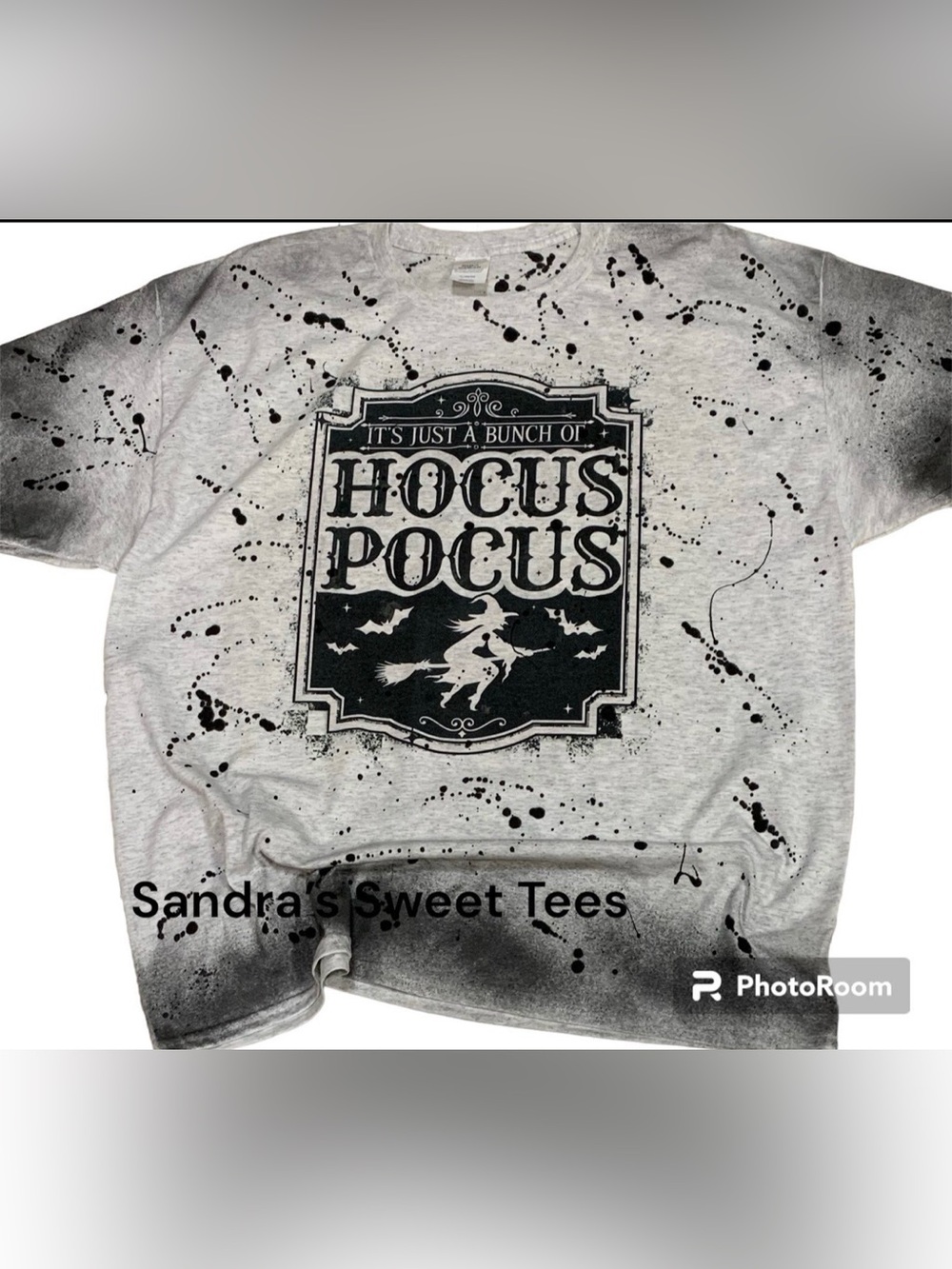 Hocus Pocus black splatter Shirt Size XL